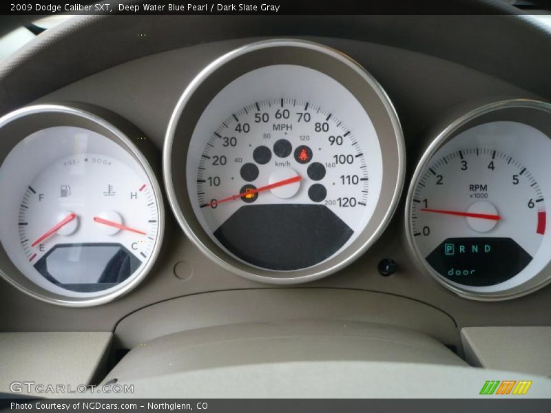 Deep Water Blue Pearl / Dark Slate Gray 2009 Dodge Caliber SXT