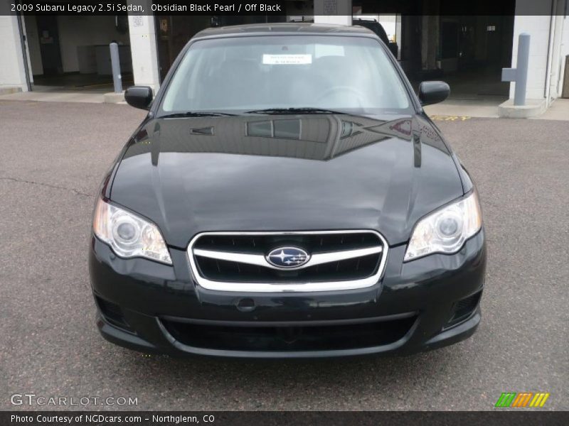 Obsidian Black Pearl / Off Black 2009 Subaru Legacy 2.5i Sedan