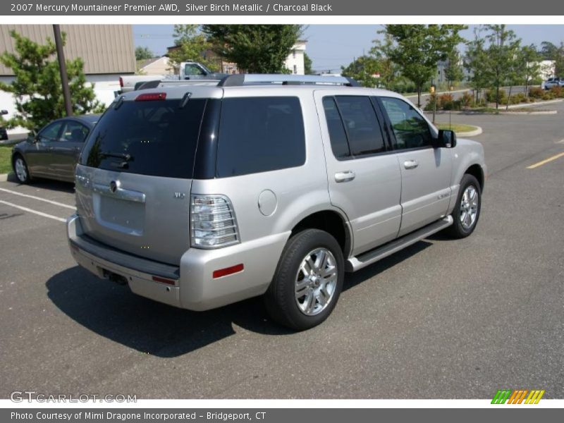 Silver Birch Metallic / Charcoal Black 2007 Mercury Mountaineer Premier AWD