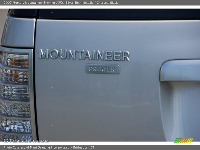 Silver Birch Metallic / Charcoal Black 2007 Mercury Mountaineer Premier AWD
