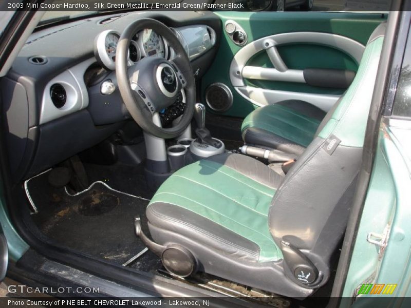Silk Green Metallic / Emerald Green/Panther Black 2003 Mini Cooper Hardtop