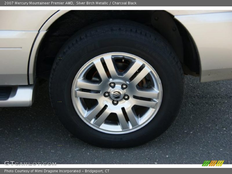Silver Birch Metallic / Charcoal Black 2007 Mercury Mountaineer Premier AWD
