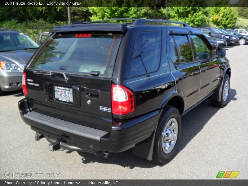 Ebony Black / Gray 2001 Isuzu Rodeo LS