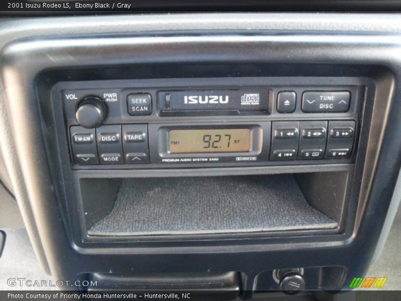 Ebony Black / Gray 2001 Isuzu Rodeo LS