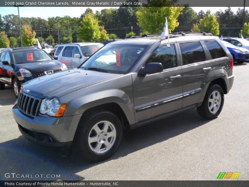 Mineral Gray Metallic / Dark Slate Gray 2008 Jeep Grand Cherokee Laredo