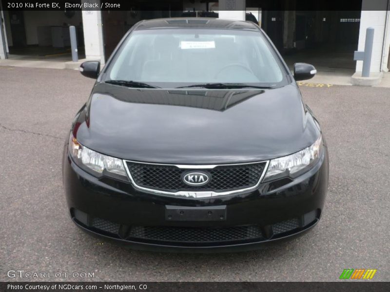 Ebony Black / Stone 2010 Kia Forte EX