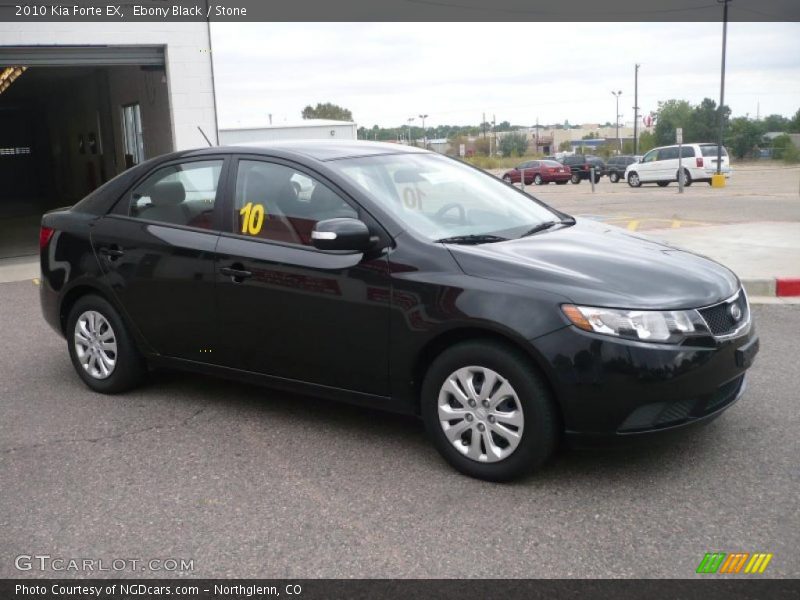 Ebony Black / Stone 2010 Kia Forte EX