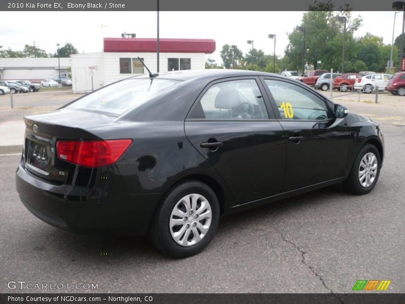 Ebony Black / Stone 2010 Kia Forte EX