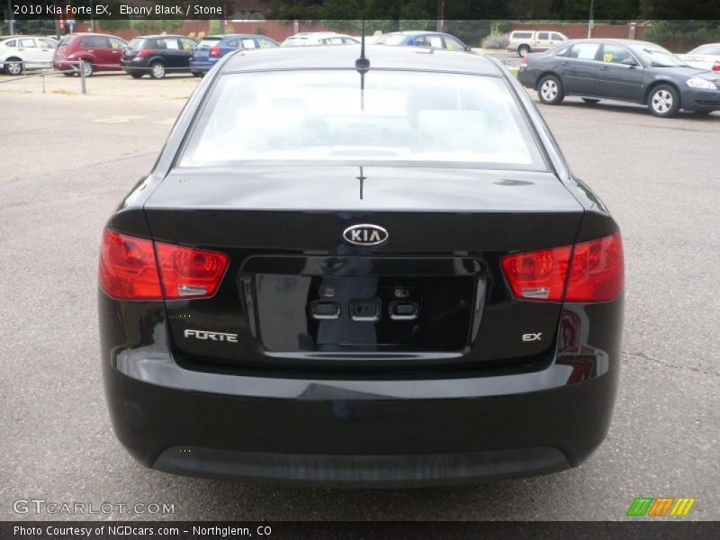 Ebony Black / Stone 2010 Kia Forte EX