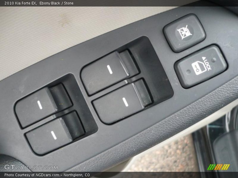 Ebony Black / Stone 2010 Kia Forte EX