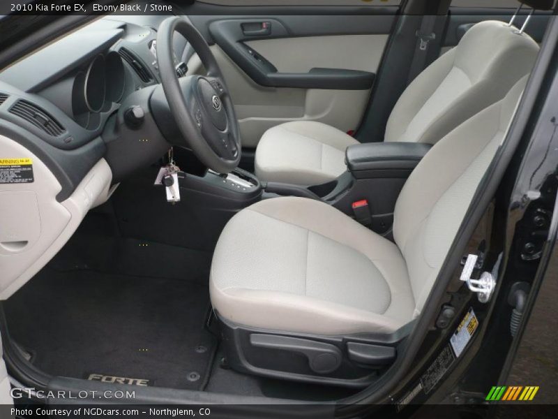 Ebony Black / Stone 2010 Kia Forte EX