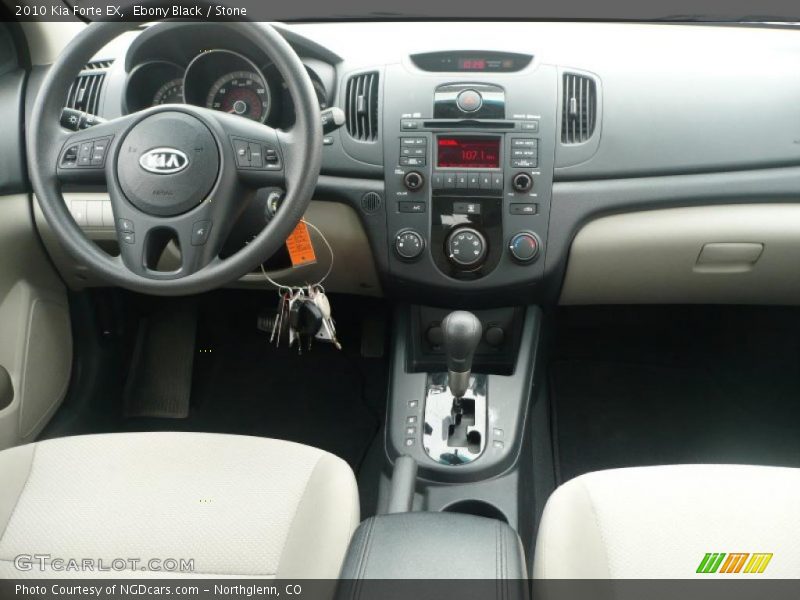 Ebony Black / Stone 2010 Kia Forte EX