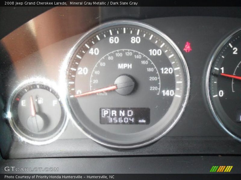 Mineral Gray Metallic / Dark Slate Gray 2008 Jeep Grand Cherokee Laredo