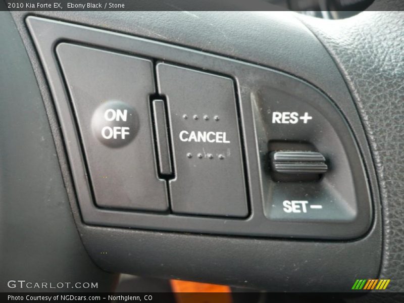 Ebony Black / Stone 2010 Kia Forte EX