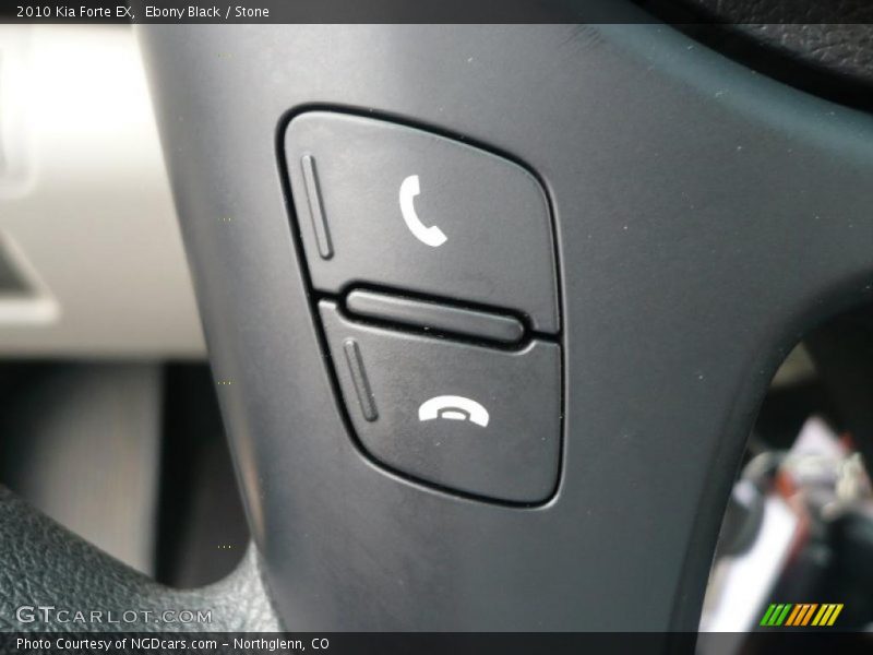 Ebony Black / Stone 2010 Kia Forte EX