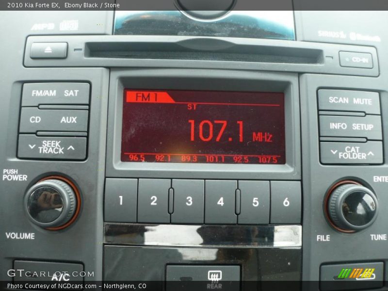 Ebony Black / Stone 2010 Kia Forte EX