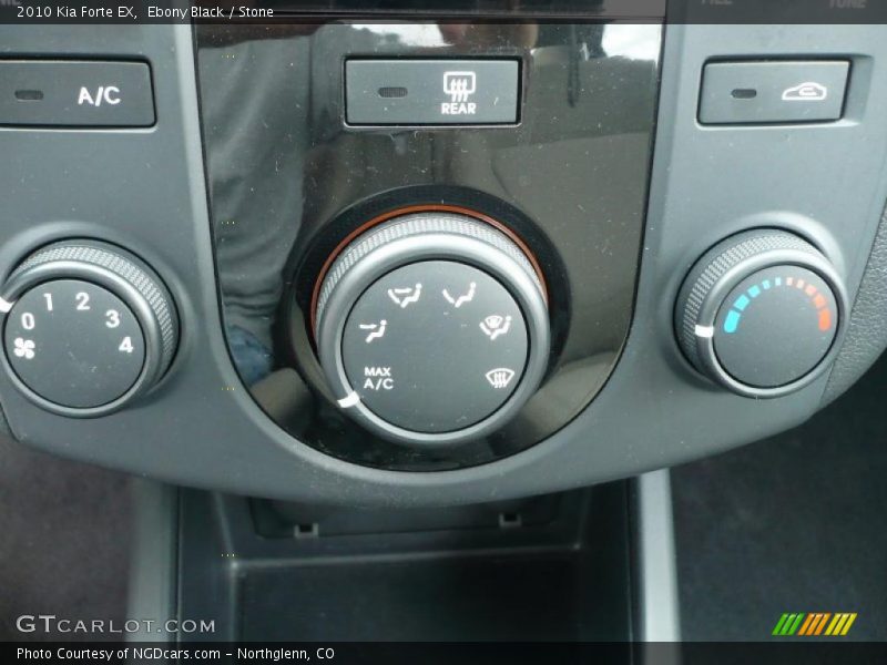 Ebony Black / Stone 2010 Kia Forte EX