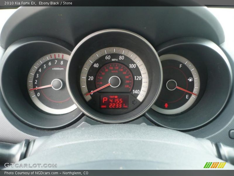 Ebony Black / Stone 2010 Kia Forte EX