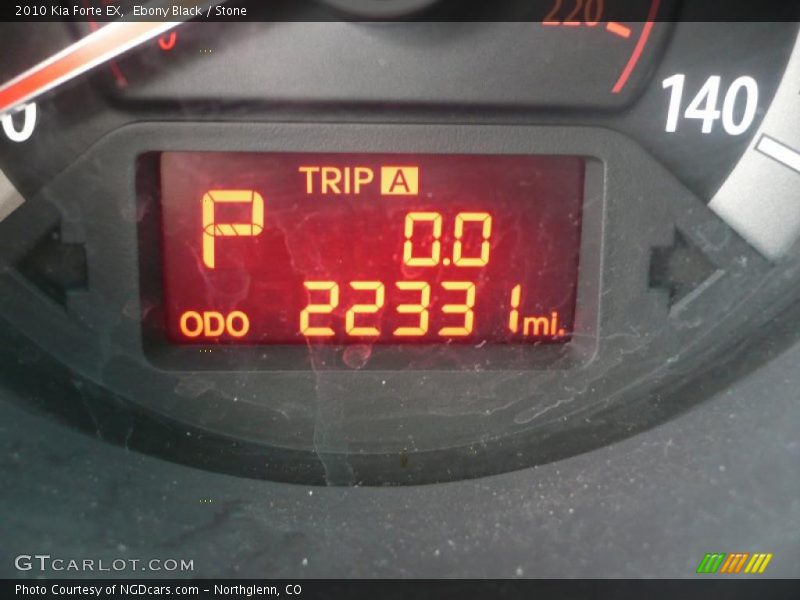 Ebony Black / Stone 2010 Kia Forte EX