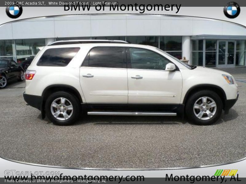 White Diamond Tricoat / Light Titanium 2009 GMC Acadia SLT
