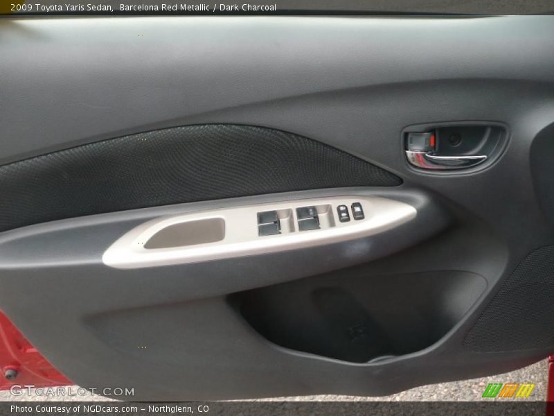 Barcelona Red Metallic / Dark Charcoal 2009 Toyota Yaris Sedan
