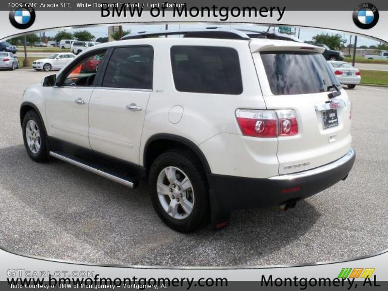 White Diamond Tricoat / Light Titanium 2009 GMC Acadia SLT