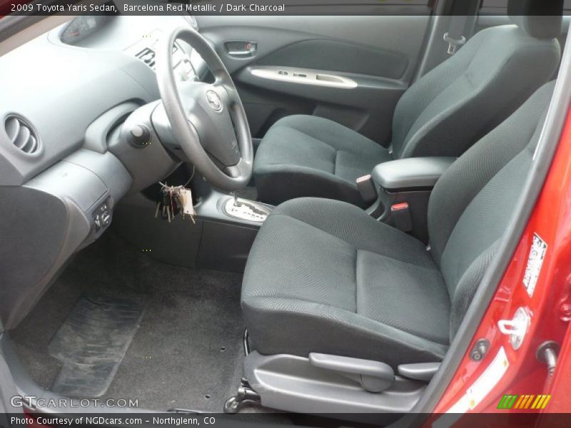 Barcelona Red Metallic / Dark Charcoal 2009 Toyota Yaris Sedan