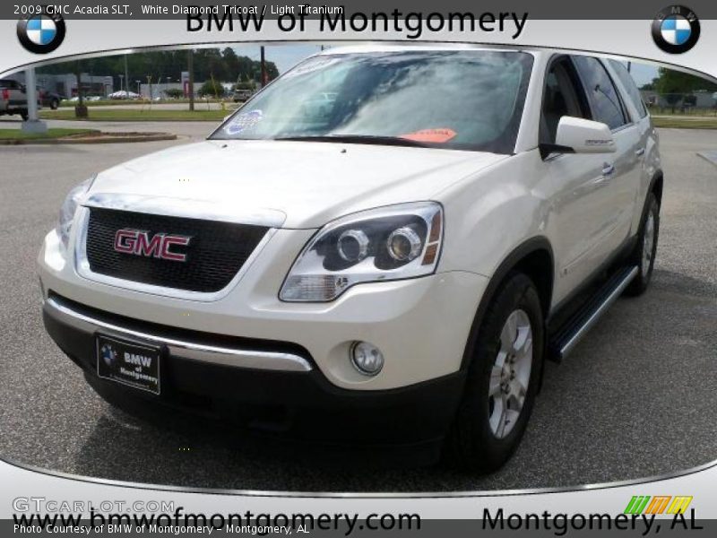White Diamond Tricoat / Light Titanium 2009 GMC Acadia SLT