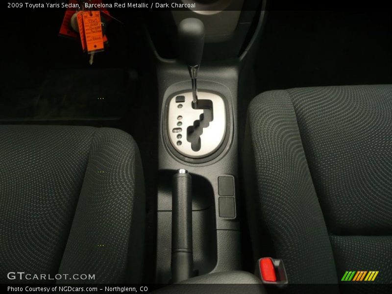 Barcelona Red Metallic / Dark Charcoal 2009 Toyota Yaris Sedan