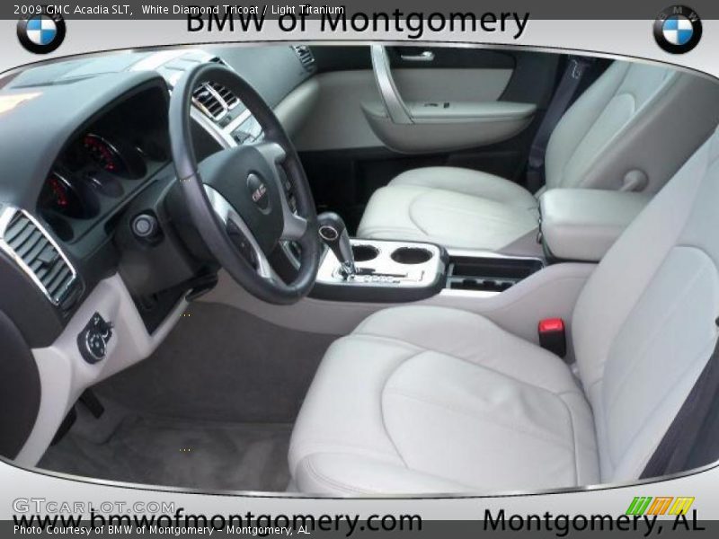White Diamond Tricoat / Light Titanium 2009 GMC Acadia SLT