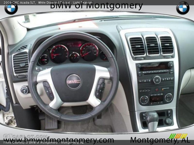 White Diamond Tricoat / Light Titanium 2009 GMC Acadia SLT