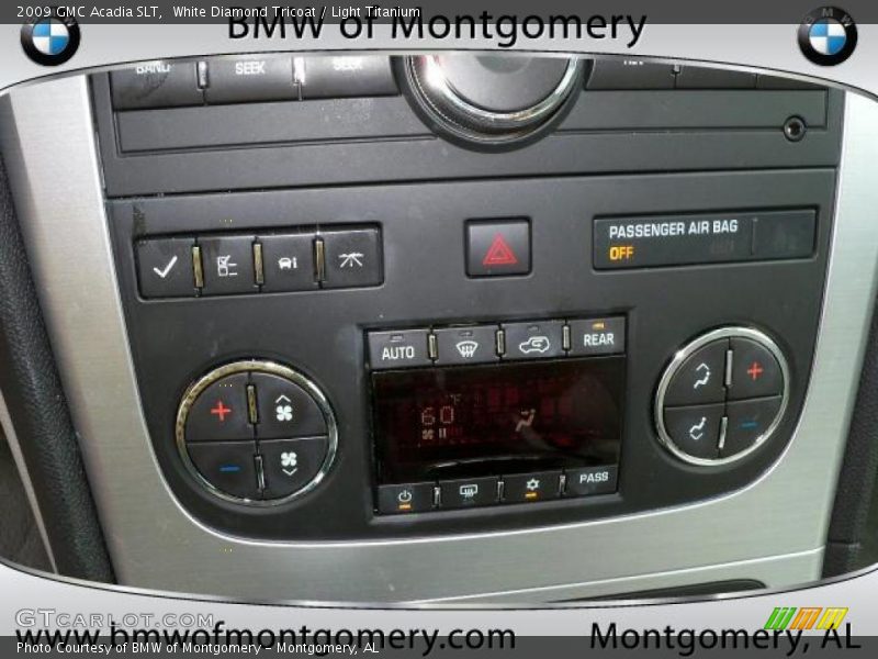 White Diamond Tricoat / Light Titanium 2009 GMC Acadia SLT