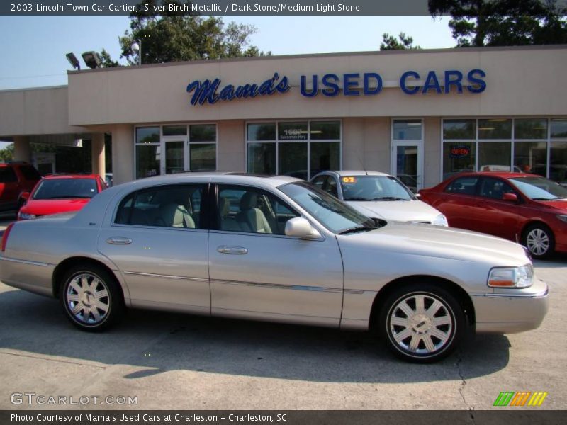 Silver Birch Metallic / Dark Stone/Medium Light Stone 2003 Lincoln Town Car Cartier