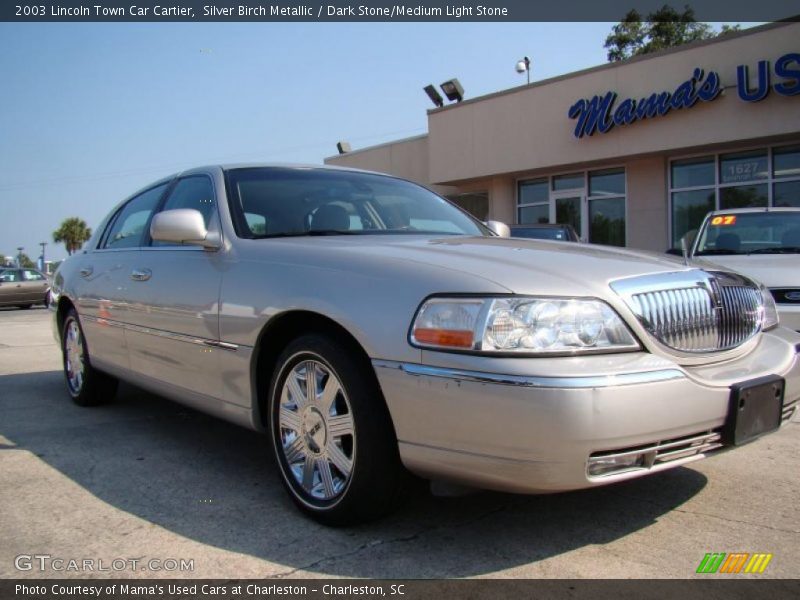 Silver Birch Metallic / Dark Stone/Medium Light Stone 2003 Lincoln Town Car Cartier