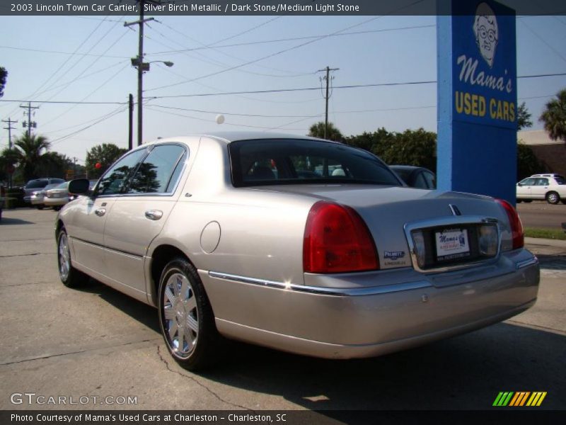 Silver Birch Metallic / Dark Stone/Medium Light Stone 2003 Lincoln Town Car Cartier
