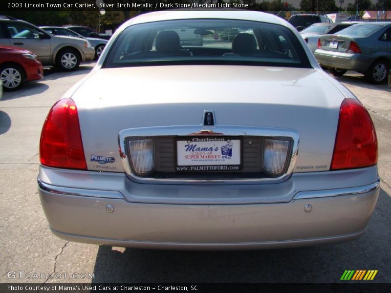 Silver Birch Metallic / Dark Stone/Medium Light Stone 2003 Lincoln Town Car Cartier
