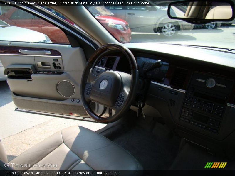 Silver Birch Metallic / Dark Stone/Medium Light Stone 2003 Lincoln Town Car Cartier