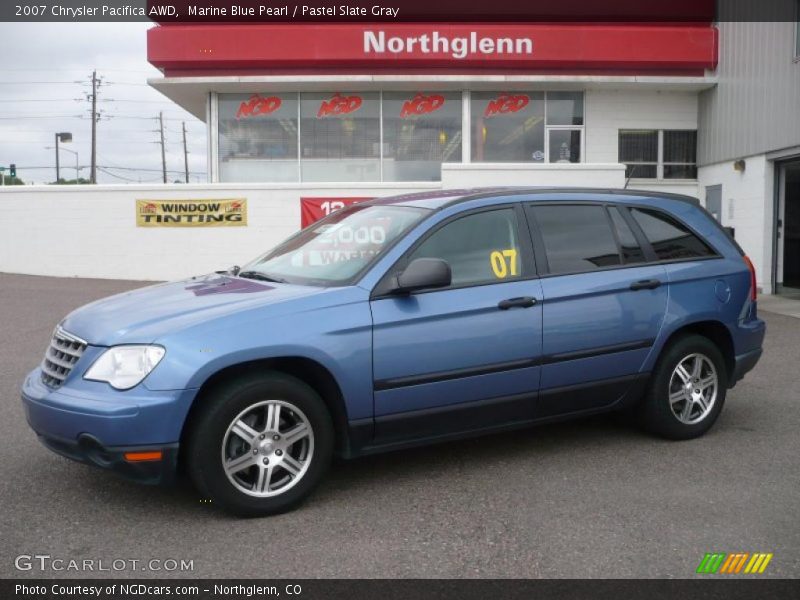 Marine Blue Pearl / Pastel Slate Gray 2007 Chrysler Pacifica AWD
