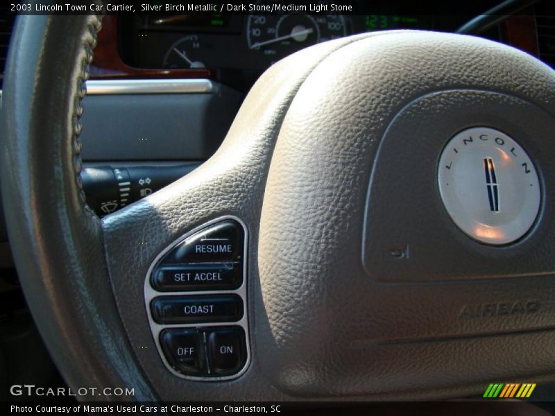 Silver Birch Metallic / Dark Stone/Medium Light Stone 2003 Lincoln Town Car Cartier