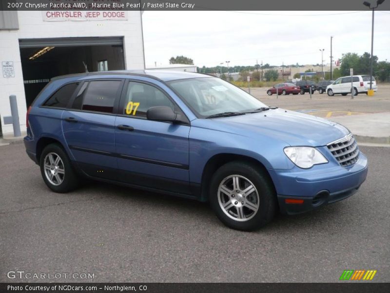 Marine Blue Pearl / Pastel Slate Gray 2007 Chrysler Pacifica AWD