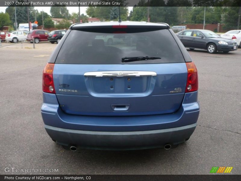 Marine Blue Pearl / Pastel Slate Gray 2007 Chrysler Pacifica AWD