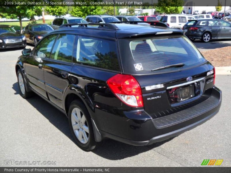 Obsidian Black Pearl / Off Black 2009 Subaru Outback 2.5i Special Edition Wagon