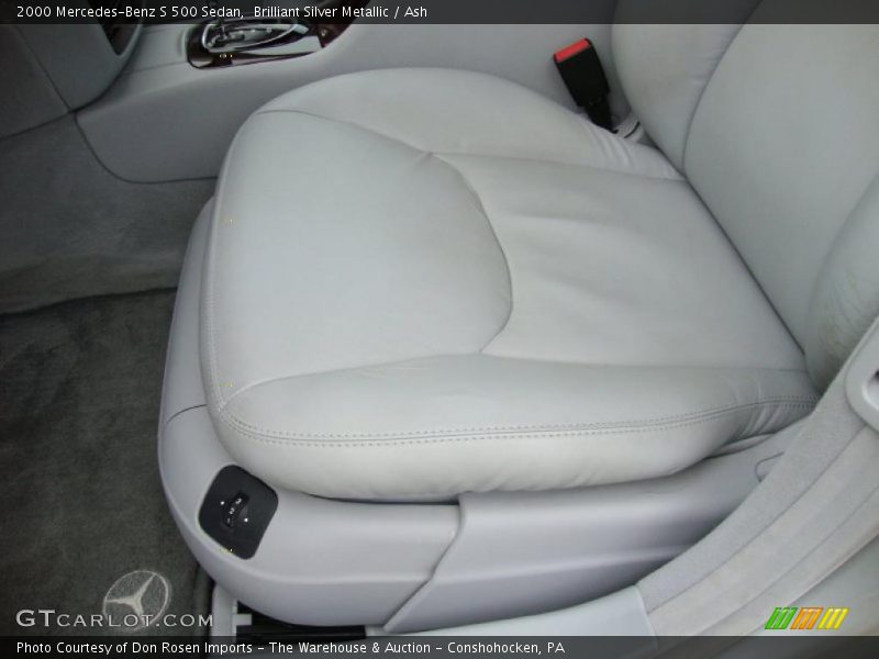 Brilliant Silver Metallic / Ash 2000 Mercedes-Benz S 500 Sedan