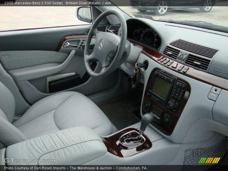 Brilliant Silver Metallic / Ash 2000 Mercedes-Benz S 500 Sedan
