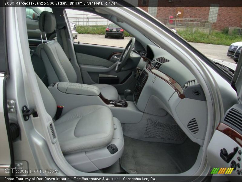Brilliant Silver Metallic / Ash 2000 Mercedes-Benz S 500 Sedan