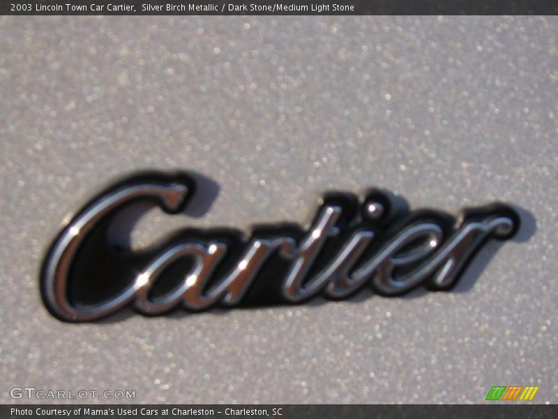 Silver Birch Metallic / Dark Stone/Medium Light Stone 2003 Lincoln Town Car Cartier