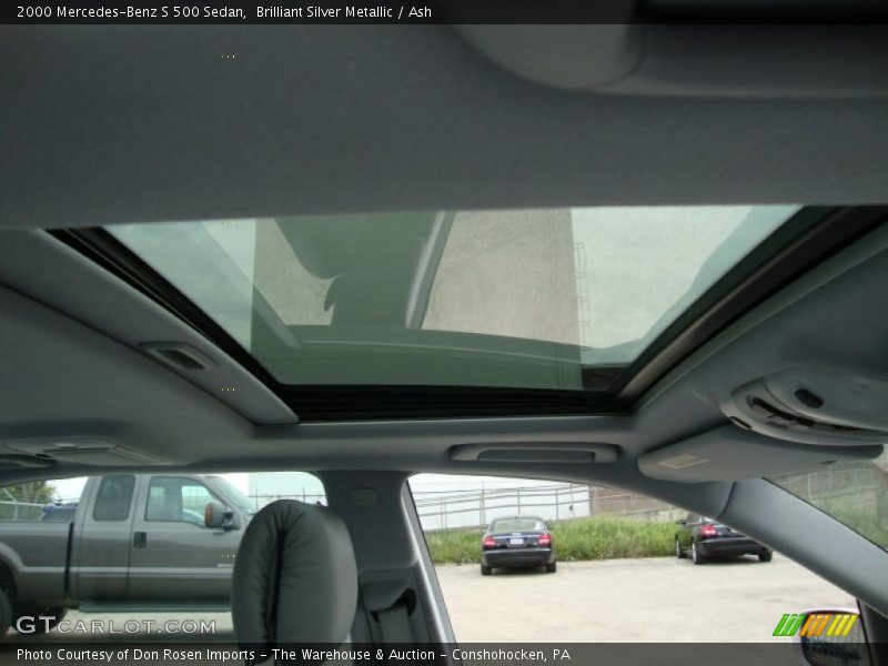 Brilliant Silver Metallic / Ash 2000 Mercedes-Benz S 500 Sedan