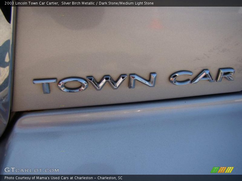 Silver Birch Metallic / Dark Stone/Medium Light Stone 2003 Lincoln Town Car Cartier