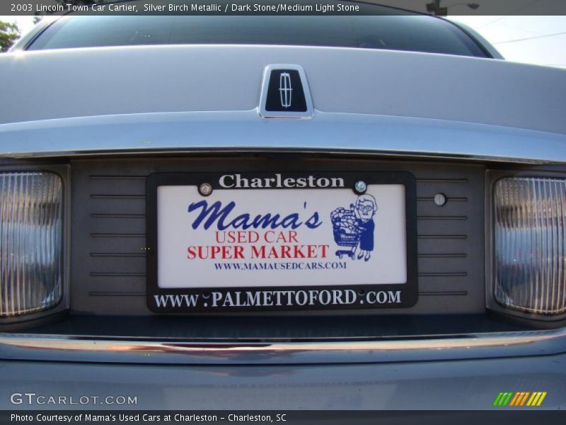 Silver Birch Metallic / Dark Stone/Medium Light Stone 2003 Lincoln Town Car Cartier