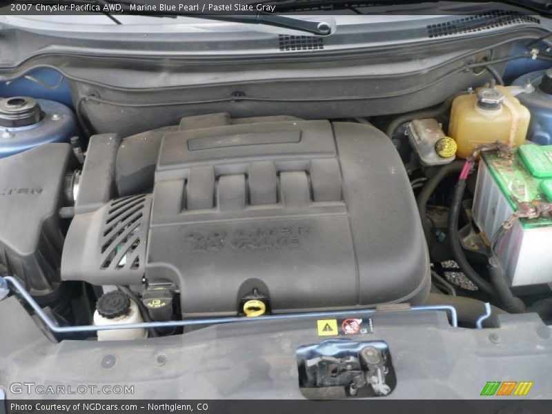 Marine Blue Pearl / Pastel Slate Gray 2007 Chrysler Pacifica AWD